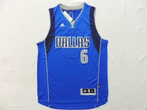 Maillot De Basket Dallas Mavericks Tyson Chandler 6 Tissus Sportif Fans Edition Bleu